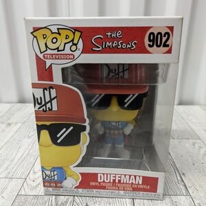 Funko Pop! 902 The Simpsons Duffman Figure with Red and Blue Accents